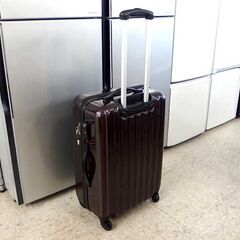 キャリーケース 幅43cm カギ2本付き TSAロック ブラウン系 ケース 旅行鞄 ハードケース B5855T☆ 札幌市北区屯田の画像