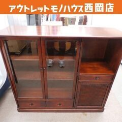 カリモク キャビネット サイドボード 幅105㎝×奥行36㎝×高...