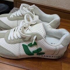 レザースニーカー　にゅ　サンガッチョ　SANGACIO２万５千円...