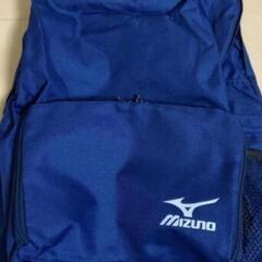 【MIZUNO】 折りたたみリュック　バック　ネイビー　ミズノ　未使用の画像