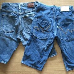 ＧＡＰ＆ＥＤＷＩＮ（１６０）ハーフデニム２枚セットの画像