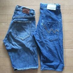 ＧＡＰ＆ＥＤＷＩＮ（１６０）ハーフデニム２枚セットの画像