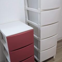 【取引予定あり】収納チェスト 2点セット（3段＋5段）】引っ越し...
