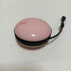 【無料】可愛いピンク色の携帯用充電器 au