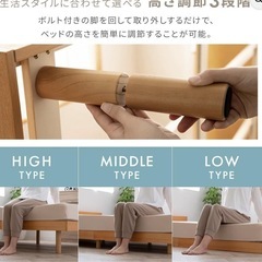 中古ダブルベッドの画像