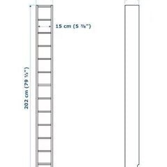 【無料】IKEA収納棚（赤）★高さ200cm／スリムで省スペースの画像