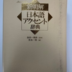 日本語のアクセントを勉強したいです