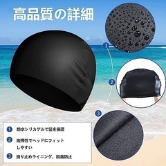 スイムキャップ 水泳帽　新品の画像