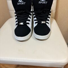 スニーカー メンズ プリント レザーシューズ レースアップ フラットシューズ カジュアル⑧の画像