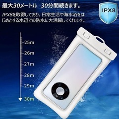 スマホ 防水ケース 水に浮くタイプ　新品の画像