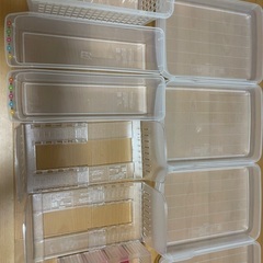 冷蔵庫収納　キッチン雑貨　収納　片付け　事務用品　100均　書類整理　プラスチックボックスの画像