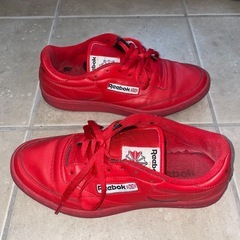 【Reebok】スニーカー リーボック クラッシック レザー クラブC オールレッド サイズ:26.5cmの画像