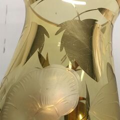 BOHEMIA GLASS ボヘミアングラス フラワーベース 花瓶の画像