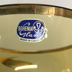 BOHEMIA GLASS ボヘミアングラス フラワーベース 花瓶の画像