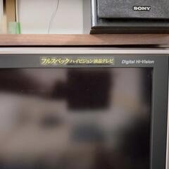 ４６インチ液晶テレビと大画面対応テレビボードの画像
