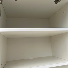 レンジ台　レンジボード　収納付き　コンセント付き　ホワイト　白　【横60.1奥49高179.5】の画像