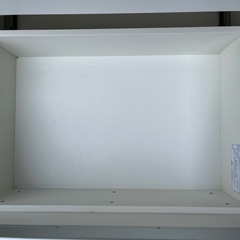 レンジ台　レンジボード　収納付き　コンセント付き　ホワイト　白　【横60.1奥49高179.5】の画像