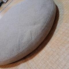 丸クッション　直径60cm　幅5cm　ブラウンの画像