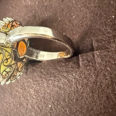 天然オパール6.75ctダイヤ巻き0.82ct PT900リングの画像