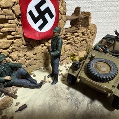 ドイツ陸軍キューベルワーゲン1/35ジオラマの画像