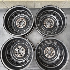 人気‼️MAZDA デミオ鉄チン 14インチ6J 4本セット　送料込み 人気‼️MAZDA デミオ鉄チン 14インチ6J 4本セット