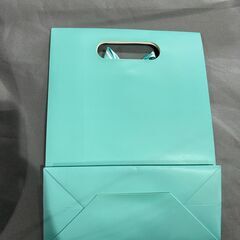 ラッピング袋　ティファニーブルー/水色　リボンの画像