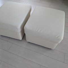 未使用美品 ニトリ Nシールド ファン スツール オットマン ソファ アイボリー NITORI ニトリ オットマン スツール 椅子