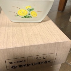 昭和レトロなガラスの器の画像