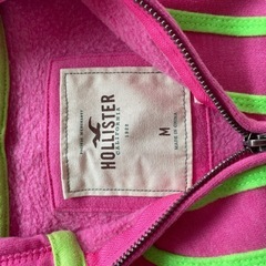 Hollister フルジップ フード付きスウェット ピンクの画像