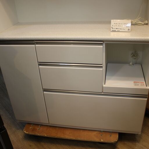 【川崎市宮前区リサイクルオフ】ニトリ　アルミナ2　レンジボード　食器棚　w120㎝