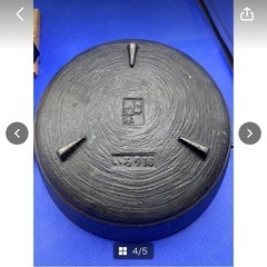 池永鉄工　鉄鍋　中古　現状品　鉄製　鍋　調理器具　調理グッツ　囲炉裏鍋　鉄鍋　一人鍋　木蓋付き　直径16㎝　＊B476-1＊の画像