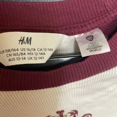 H&M HOGWARTS 長袖カットソーの画像
