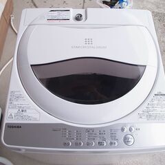 東芝　全自動洗濯機　AW-5G6　2019年製の画像