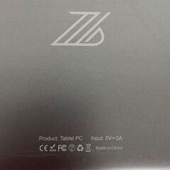 【ZZB】 ZB10 タブレット Android アンドロイド ブラック 黒 10.1インチ RAM2GB ROM32GB Wi-Fiモデル Tablet A0068の画像