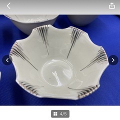 ★まとめ売り★　食器　和食器　中古　現状品　有田　有田焼　？　小鉢　金彩　直径10.5㎝　10皿　皿　ホワイト　お洒落　＊B214-6＊の画像
