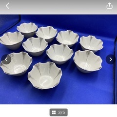 ★まとめ売り★　食器　和食器　中古　現状品　有田　有田焼　？　小鉢　金彩　直径10.5㎝　10皿　皿　ホワイト　お洒落　＊B214-6＊の画像