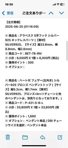 フェザーネックレス　新品　木曜日まで！！