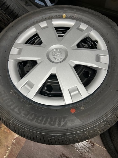 ★新車外し★ハイゼットカーゴ★純正スチールタイヤホイール4本セット★ハイゼット/ピクシスバン　2024年製造 BRIDGESTONE ECOPIA R710A 145/80R