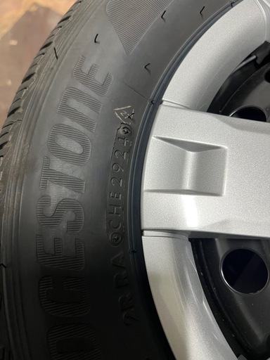★新車外し★ハイゼットカーゴ★純正スチールタイヤホイール4本セット★ハイゼット/ピクシスバン　2024年製造 BRIDGESTONE 