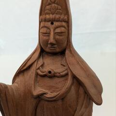 値下げ　木彫り像　一体の画像