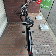 26インチ　ビーチクルーザー　カゴ付き　ブラックの画像