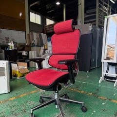 大阪❗️♻️エコマックス♻️配送も可🙌⭕️「S1051」⭐️Ergohuman⭐️《美品》エルゴヒューマンベーシック レッド JOIFA802の画像