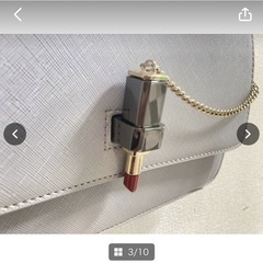 SPIRALGIRL　スパイラルガール　レディース　バック　ショルダーバック　ライトブルー　中古　現状品　リップ　25×18㎝　＊B301‐1＊の画像
