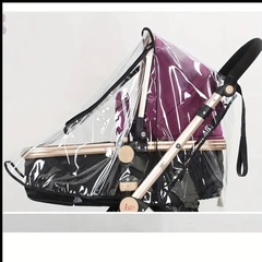 【新品未使用】ベビーカー レインカバー 雨よけ 防風 防水 日よけ ほこり 透明の画像