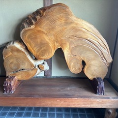 衝立　自然木　置物　の画像
