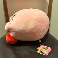 星のカービィ カービィのグルメフェス　まんまるカービィBIGぬいぐるみ　タグ付き
の画像