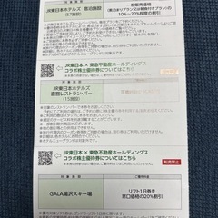 JR東日本グループ 株主優待券 3種
の画像