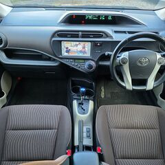 アクア☆G☆車検令和8年1月☆純正SDナビ☆CDオーディオ☆ワンセグTV☆Bluetoothオーディオ☆ETC☆バックカメラ☆スマートキー×2の画像