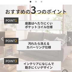 【決定済み】ベルメゾン　ソファ　2人掛けの画像