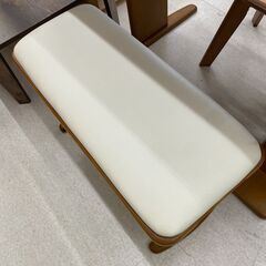 店頭引渡し 中古 不二貿易 ダイニングセット テーブル チェア 長椅子 折りたたみ の画像